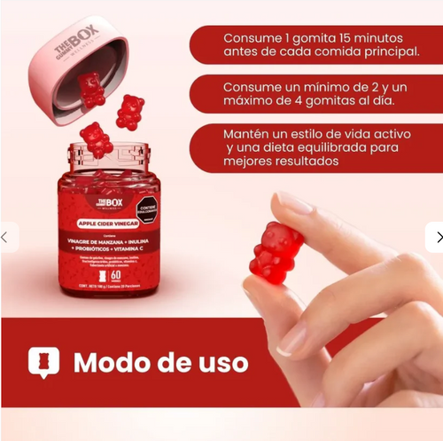 Vinagre de Manzana en Gomitas