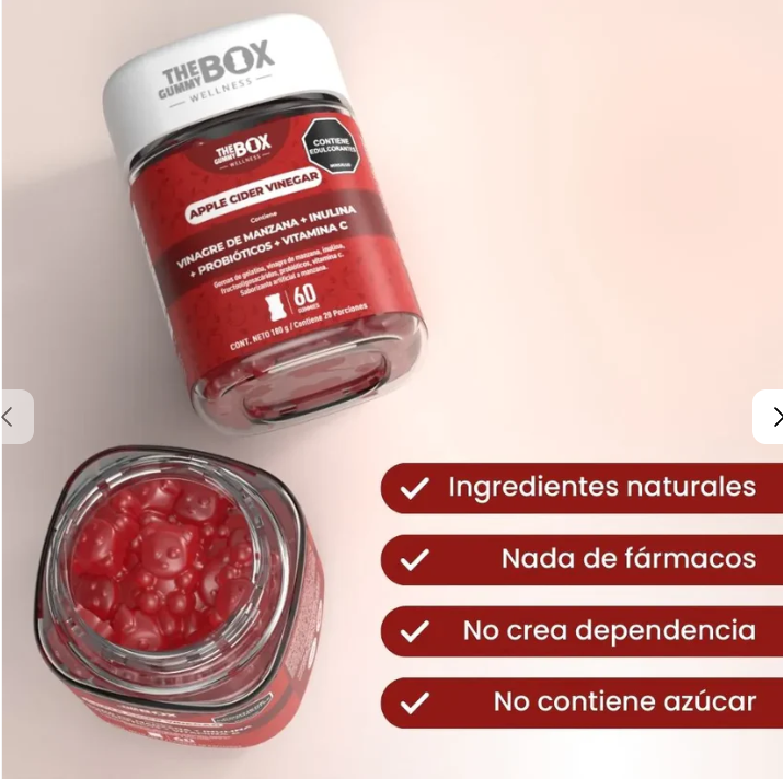 Vinagre de Manzana en Gomitas