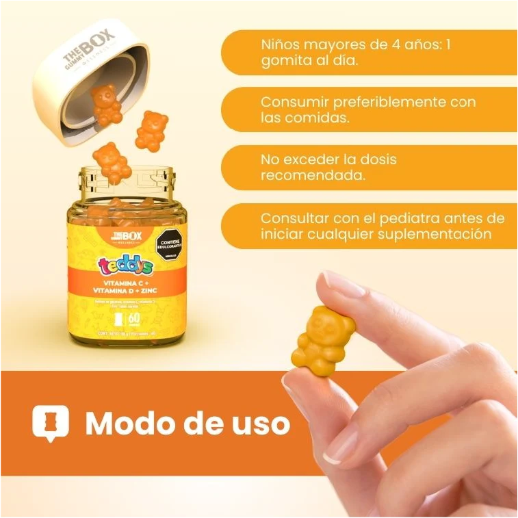 Vitamina C + Zinc para Niños en gomitas 👦🏼